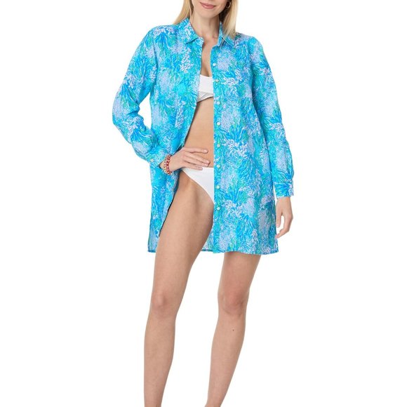 Lilly Pulitzer  Sea View Cover Up Size Large - Picture 2 of 12